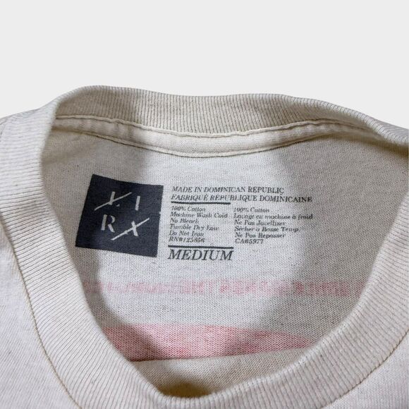 LIRA Creative Society T-Shirt Men's Medium White Graphic Smiley Globe Streetwear - Picture 7 of 8